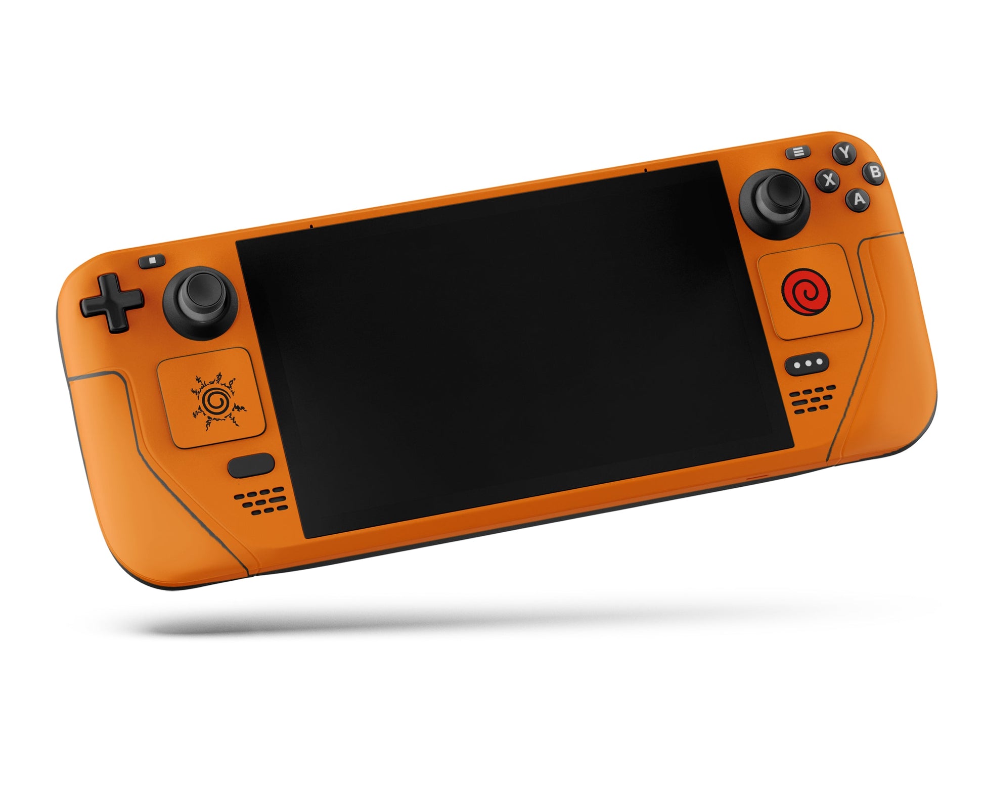 Anime Town Creations Steam Deck Naruto Minimalist Orange Vinyl +Tempered Glass Skins - Anime Naruto Steam Deck Skin