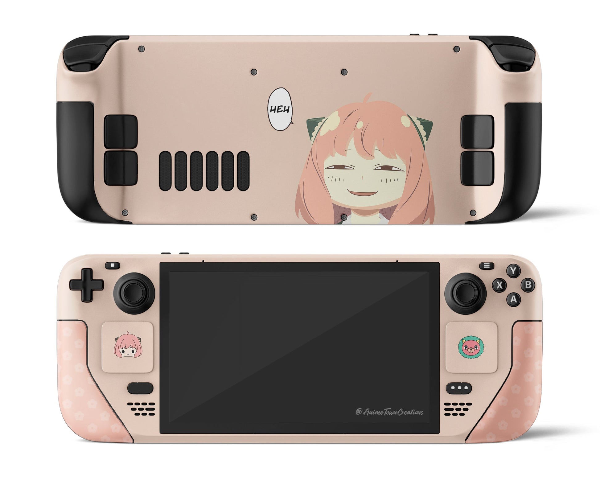 Anime Town Creations Steam Deck Spy x Family Anya Smug Face HEH Vinyl only Skins - Anime Spy x Family Steam Deck Skin