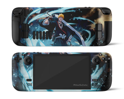 Anime Town Creations Steam Deck Bleach Kurosaki Ichigo Vinyl only Skins - Anime Bleach Steam Deck Skin