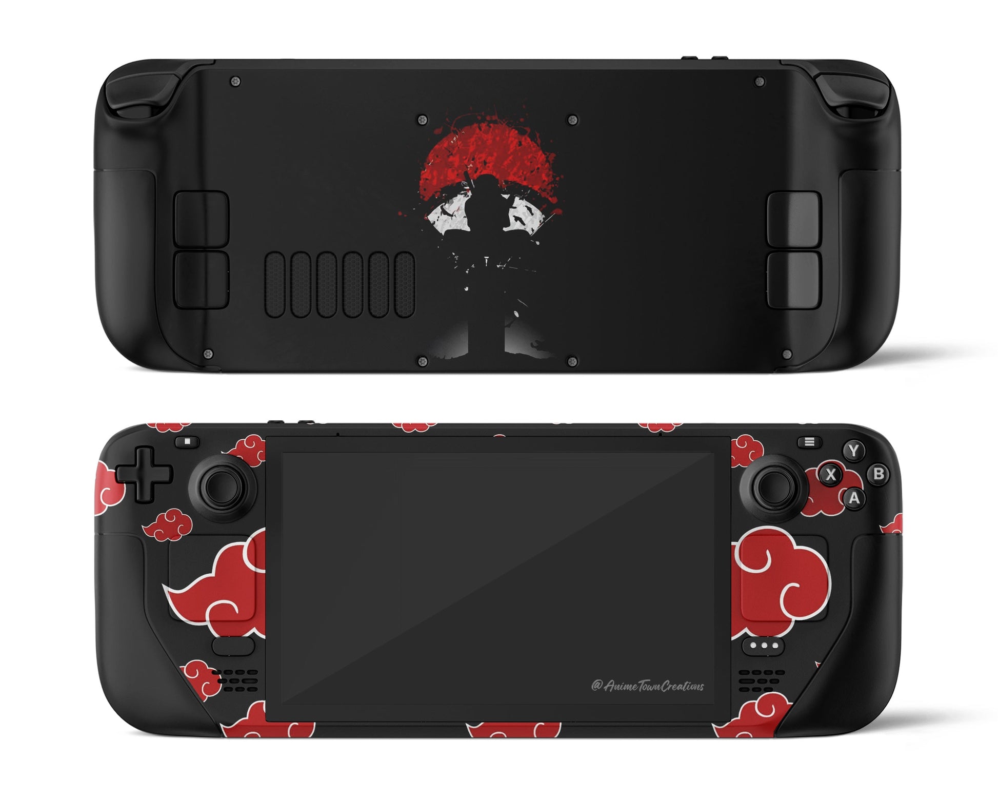 Anime Town Creations Steam Deck Uchiha Itachi Akatsuki Vinyl only Skins - Anime Naruto Steam Deck Skin