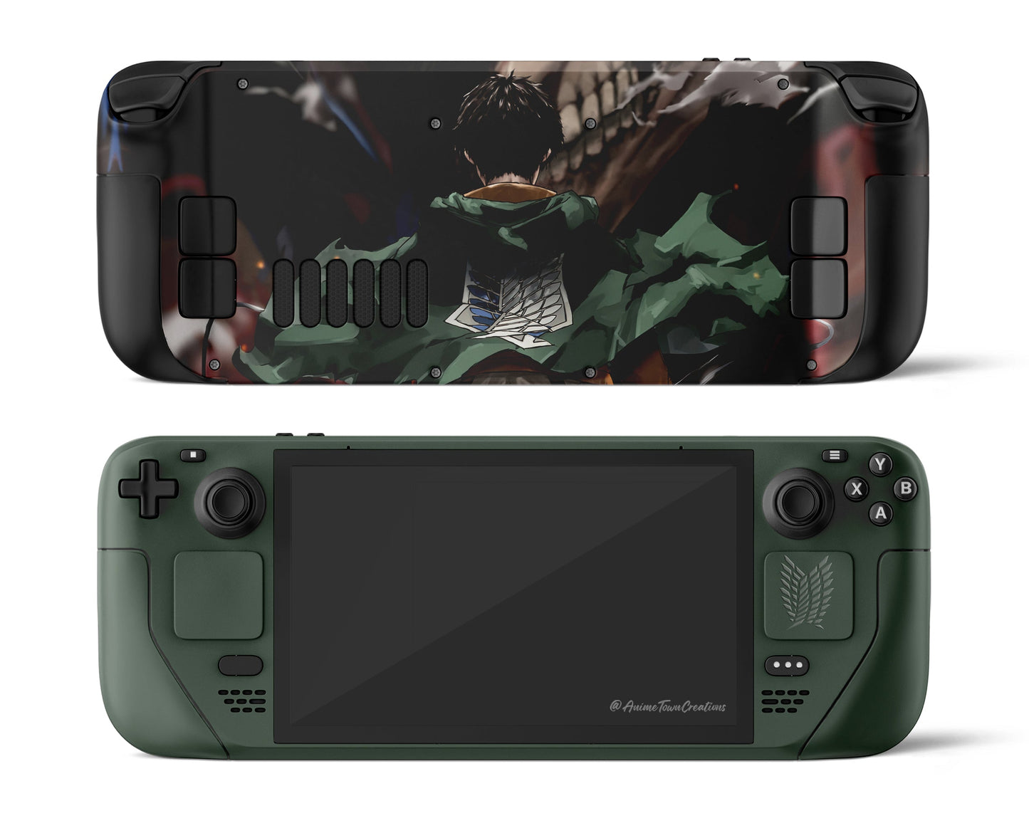 Anime Town Creations Steam Deck Attack on Titan Levi Ackerman Vinyl only Skins - Anime Attack on Titan Steam Deck Skin