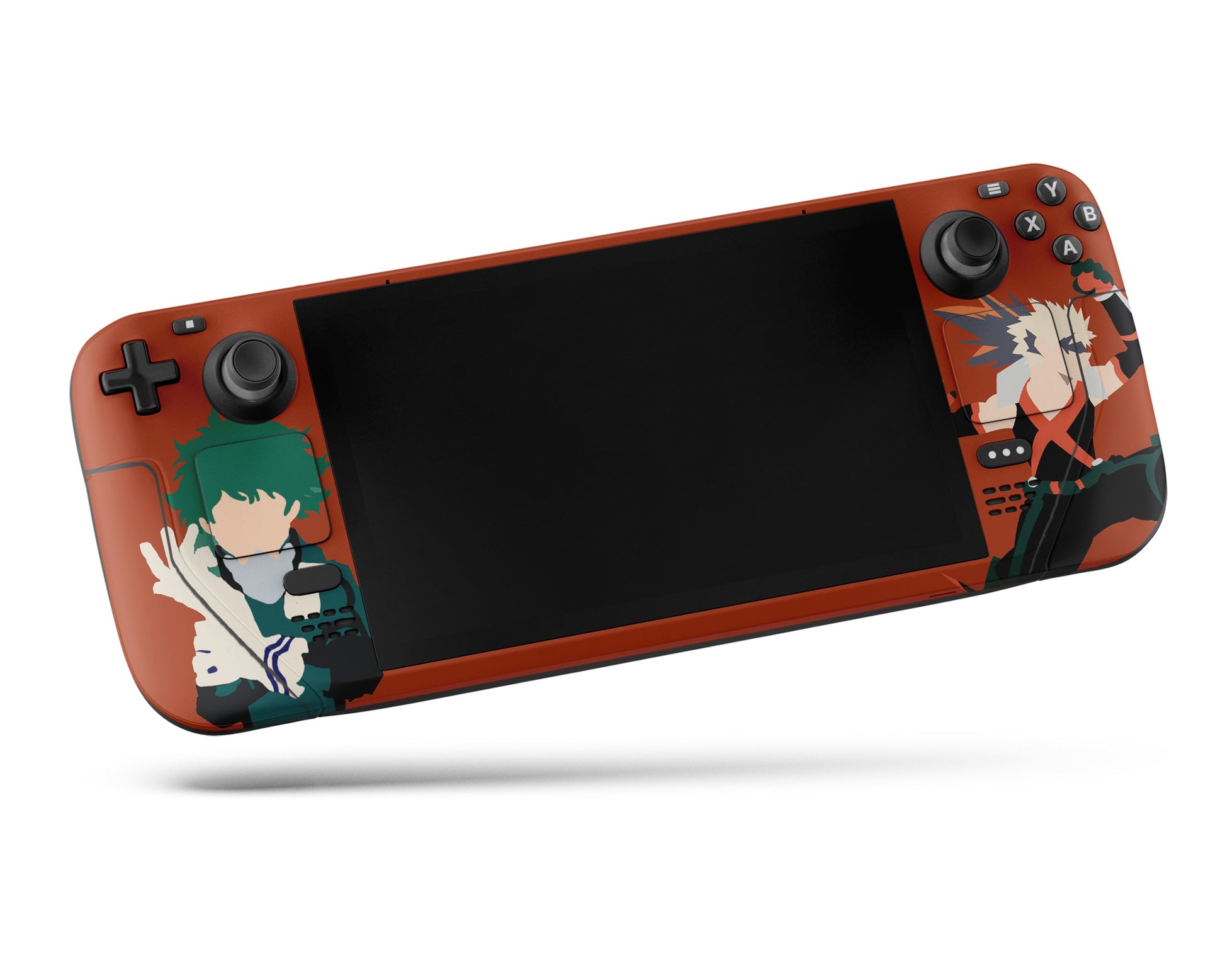 Anime Town Creations Steam Deck Katsuki Bakugo & Itadori Midoriya Vinyl +Tempered Glass Skins - Anime My Hero Academia Steam Deck Skin