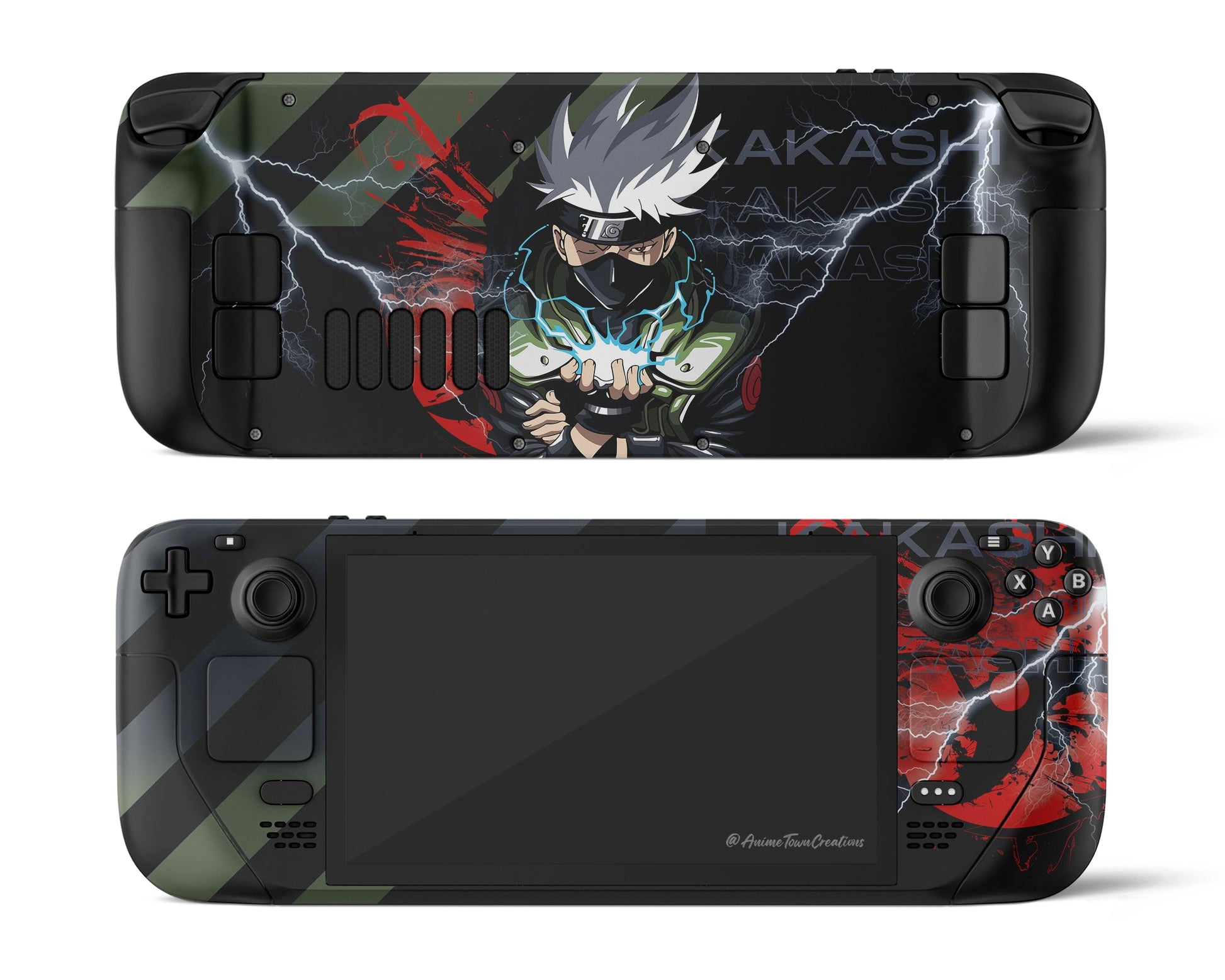 Anime Town Creations Steam Deck Kakashi Hatake Vinyl only Skins - Anime Naruto Steam Deck Skin