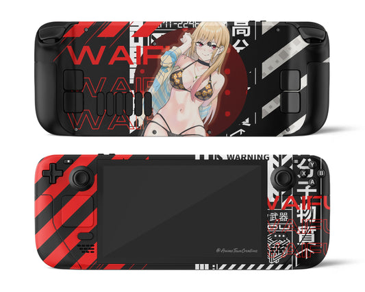 Anime Town Creations Steam Deck My Dress up Darling Marin Waifu Vinyl only Skins - Anime My Dress Up Darling Steam Deck Skin