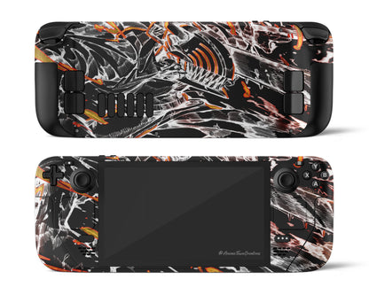 Anime Town Creations Steam Deck Chainsaw Man Denji Black Vinyl only Skins - Anime Chainsaw Man Steam Deck Skin