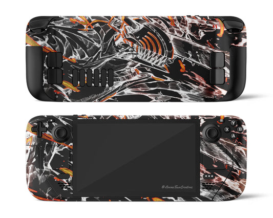 Anime Town Creations Steam Deck Chainsaw Man Denji Black Vinyl only Skins - Anime Chainsaw Man Steam Deck Skin