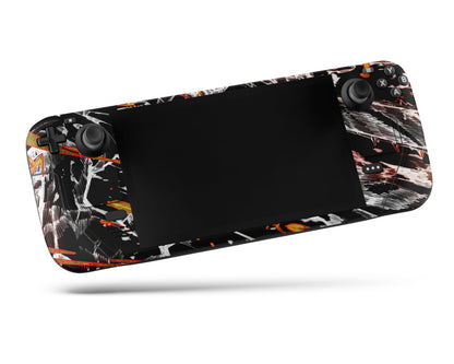 Anime Town Creations Steam Deck Chainsaw Man Denji Black Vinyl +Tempered Glass Skins - Anime Chainsaw Man Steam Deck Skin