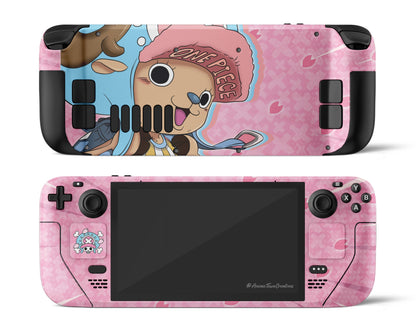 Anime Town Creations Steam Deck One Pice Cute Chopper Pink Vinyl only Skins - Anime One Piece Steam Deck Skin