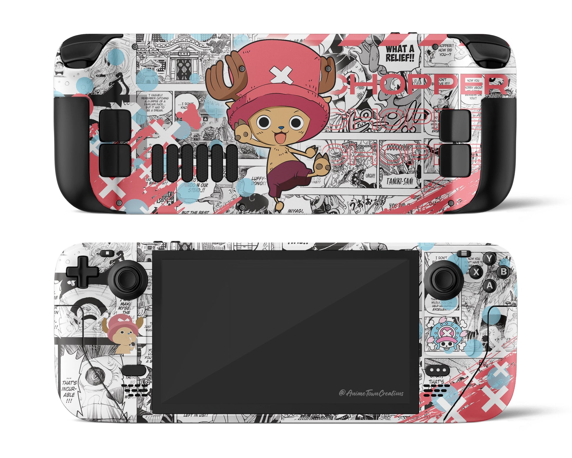 Anime Town Creations Steam Deck One Pice Chopper Manga Vinyl only Skins - Anime One Piece Steam Deck Skin