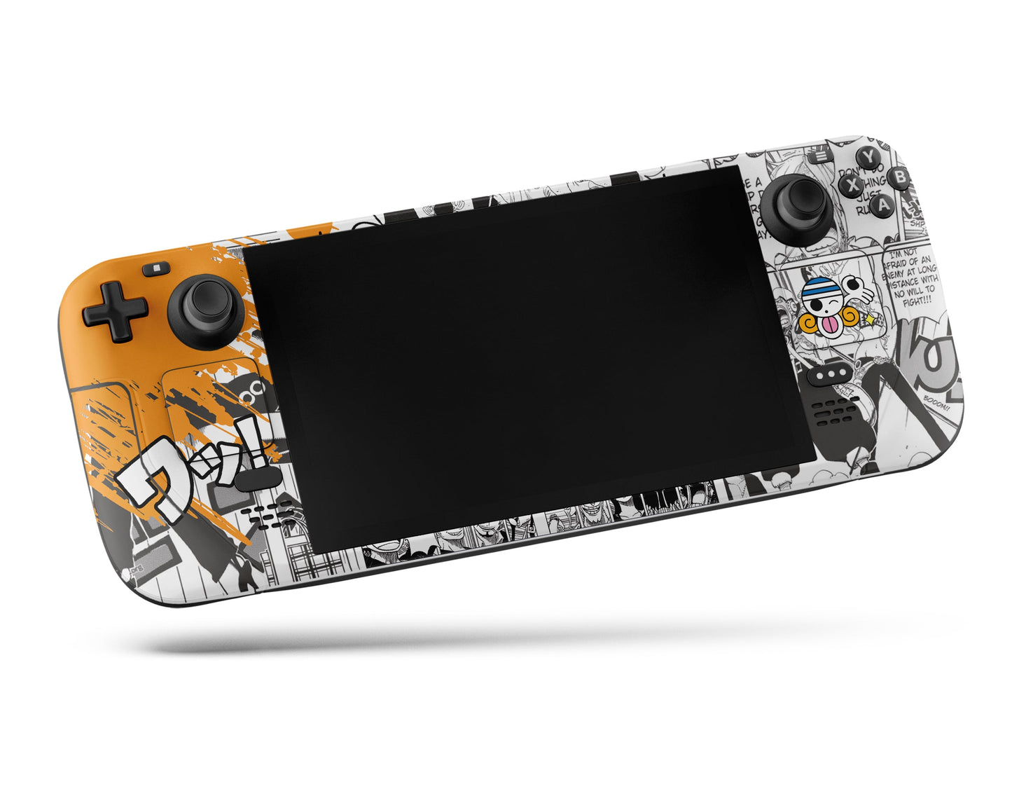 Anime Town Creations Steam Deck One Piece Nami Manga Orange Vinyl +Tempered Glass Skins - Anime One Piece Steam Deck Skin