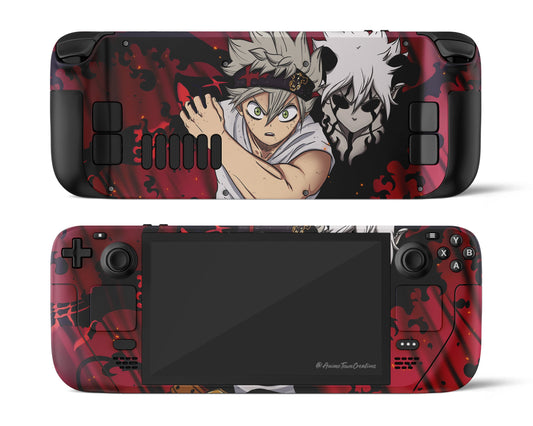 Anime Town Creations Steam Deck Black Clover Asta Vinyl only Skins - Anime Black Clover Steam Deck Skin