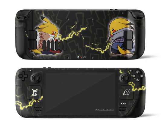 Anime Town Creations Steam Deck Pokemon Pikachu x Naruto Vinyl only Skins - Anime Pokemon Steam Deck Skin