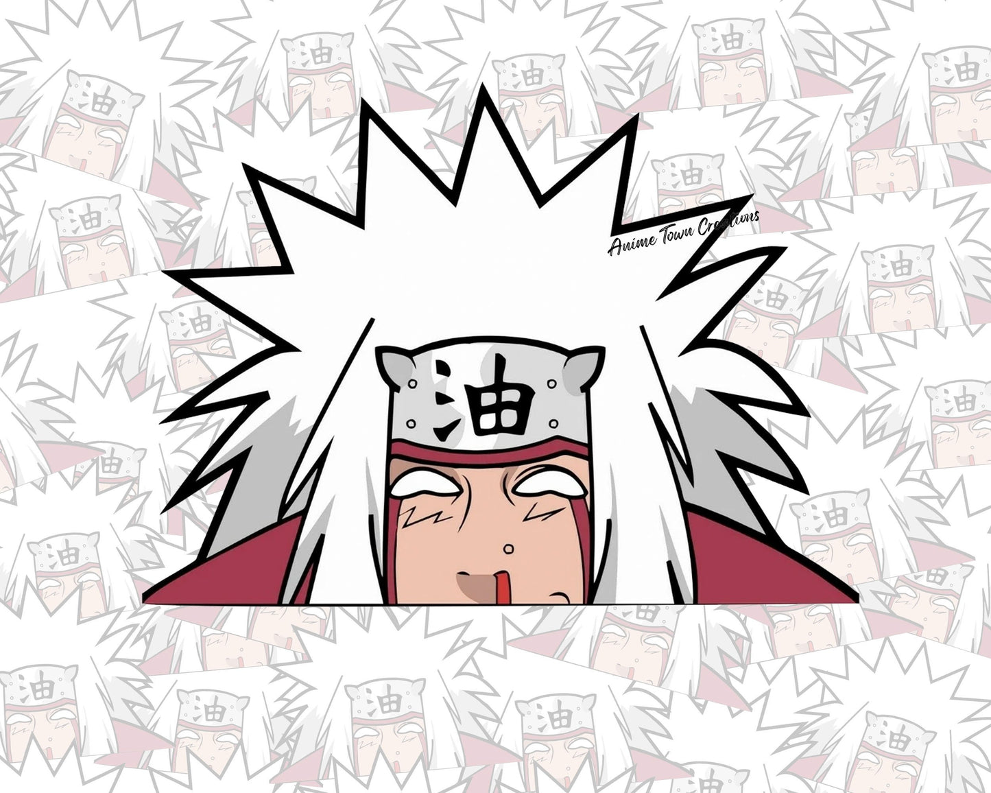 Anime Town Creations Sticker Jiraiya Peeker 5" Accessories - Anime Naruto Sticker