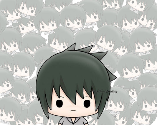 Anime Town Creations Sticker Chibi Sasuke Peeker 5" Accessories - Anime Naruto Sticker