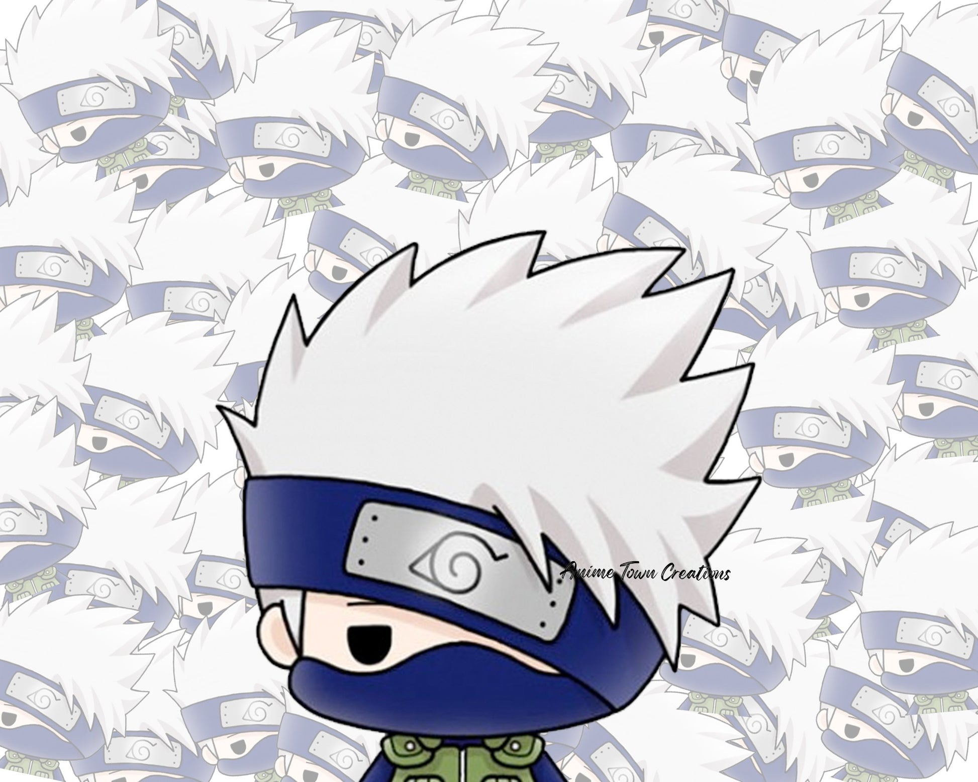 Anime Town Creations Sticker Chibi Kakashi Peeker 5" Accessories - Anime Naruto Sticker