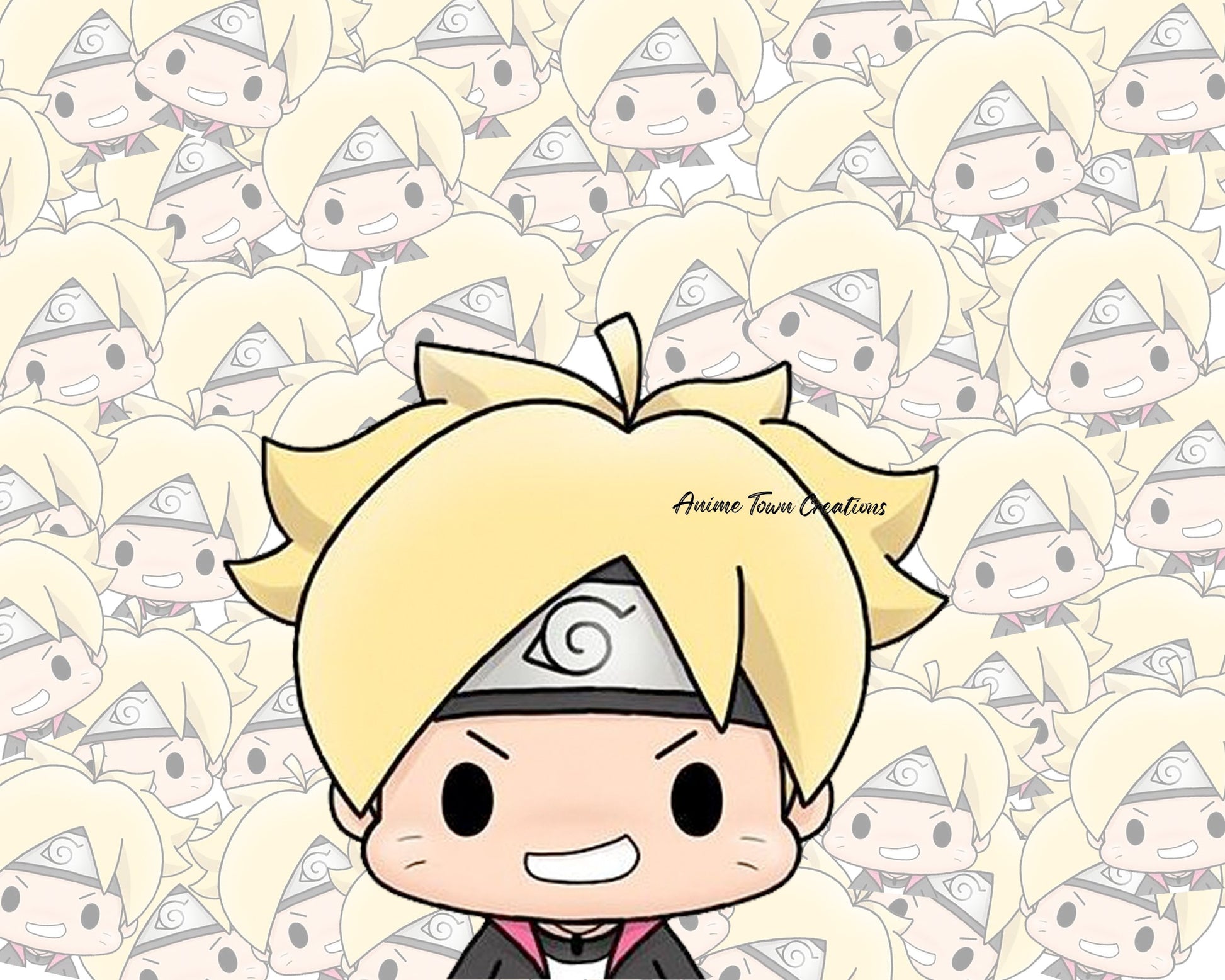 Anime Town Creations Sticker Chibi Boruto Peeker 5" Accessories - Anime Boruto Sticker