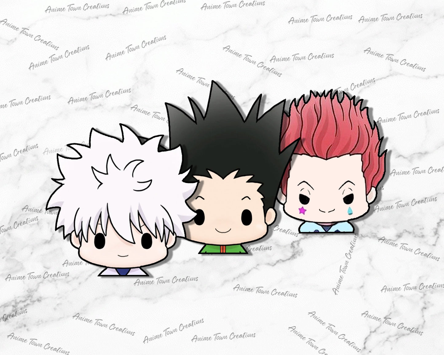 Anime Town Creations Sticker Pack Chibi Hunter x Hunter Peeker 5" Accessories - Anime Hunter x Hunter Pack