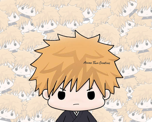 Anime Town Creations Sticker Chibi Bleach Ichigo Kurosaki Ichigo  5" Accessories - Anime Bleach Sticker