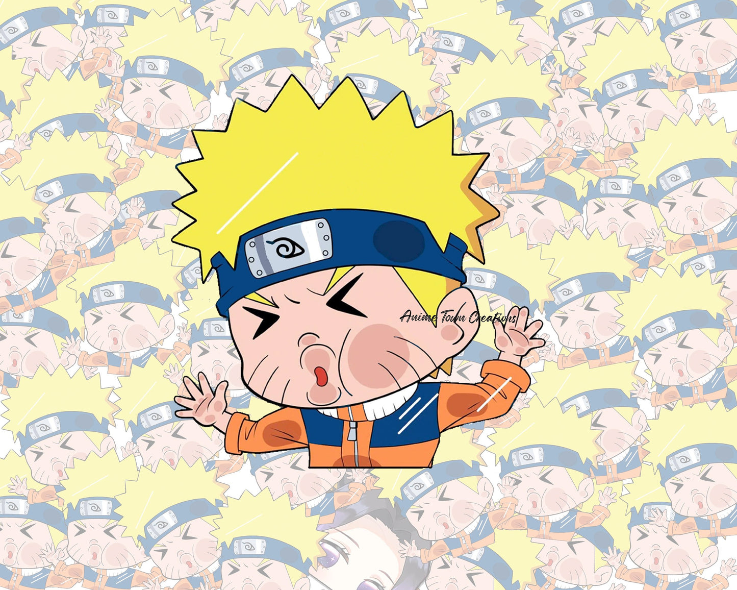 Anime Town Creations Sticker Naruto Face Squish Peeker 5" Accessories - Anime Naruto Sticker