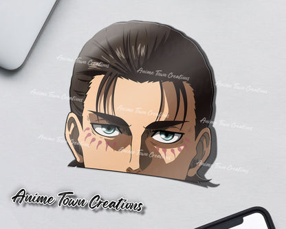 Anime Town Creations Sticker Attack On Titan Eren Adult Peeker 5" Accessories - Anime Attack on Titan Sticker