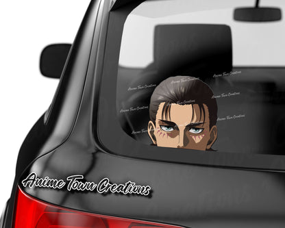 Anime Town Creations Sticker Attack On Titan Eren Adult Peeker 8" Accessories - Anime Attack on Titan Sticker