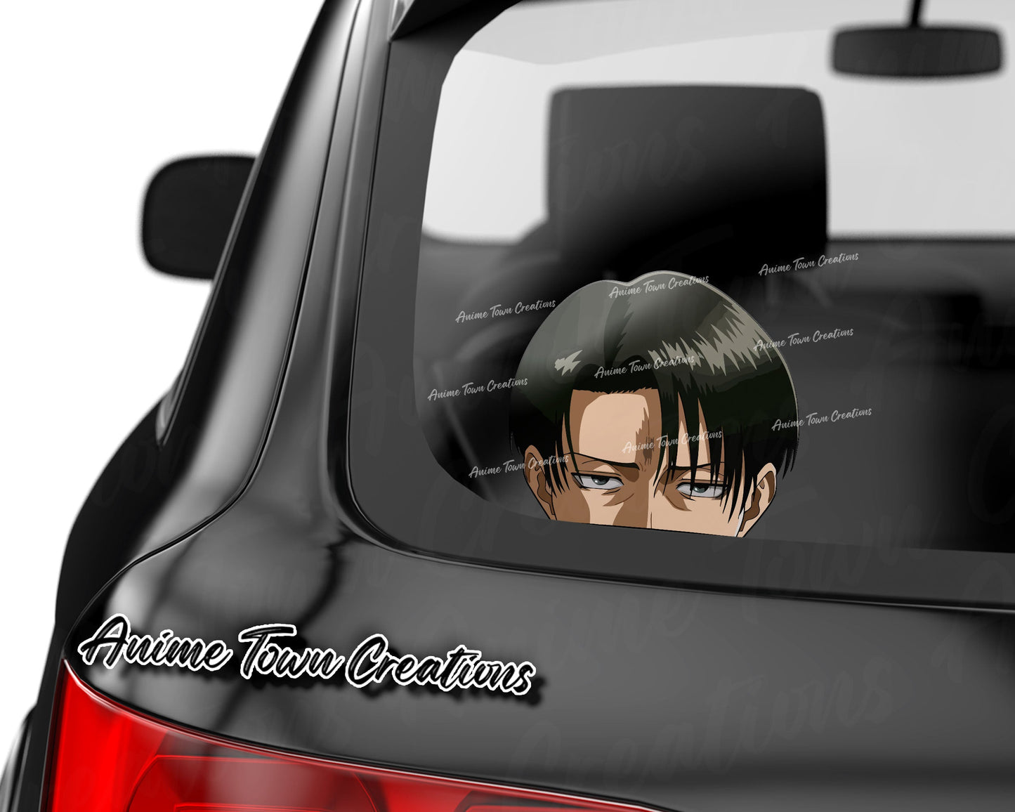 Anime Town Creations Sticker Attack On Titan Levi Ackerman Peeker 8" Accessories - Anime Attack on Titan Sticker