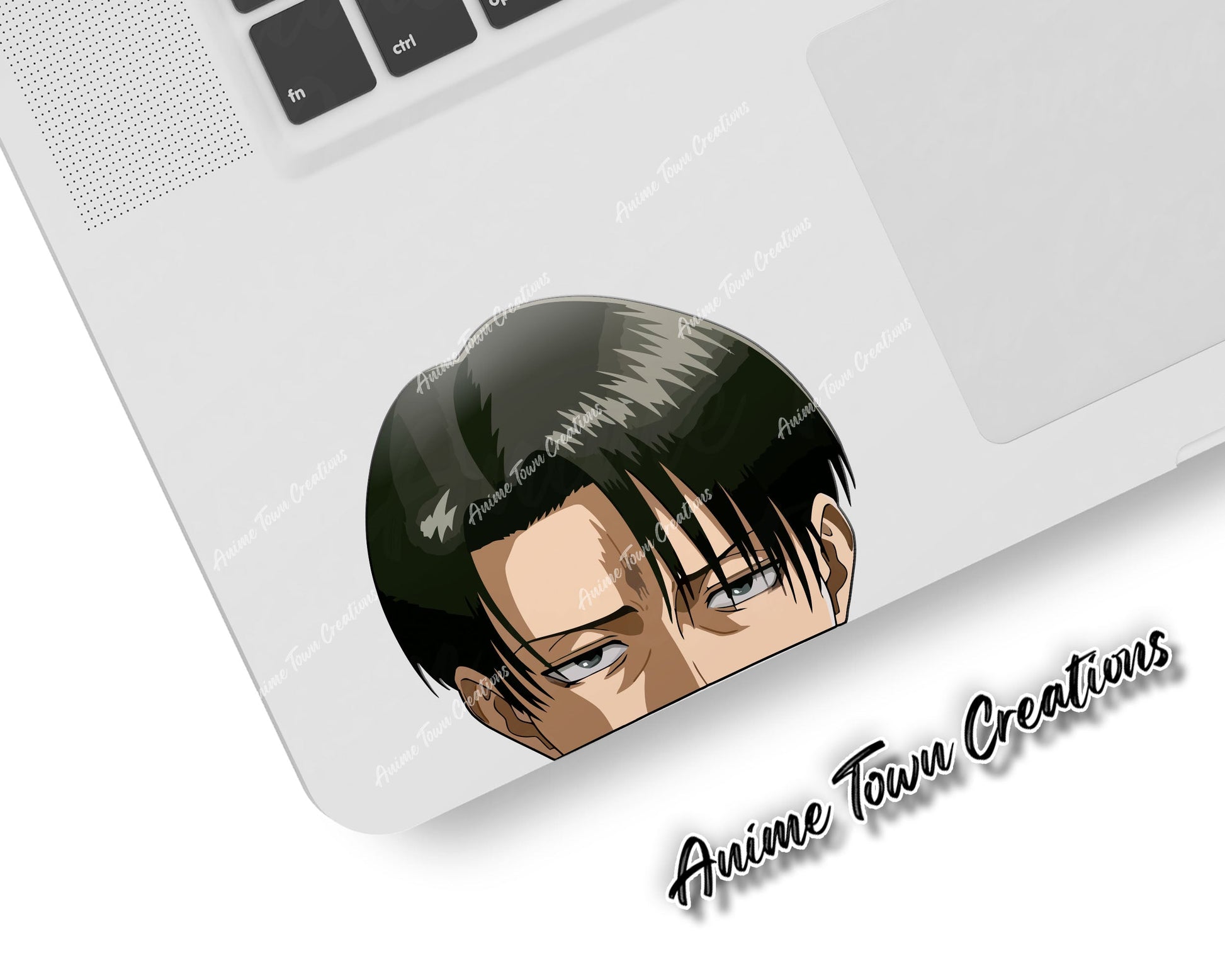 Anime Town Creations Sticker Attack On Titan Levi Ackerman Peeker 5" Accessories - Anime Attack on Titan Sticker