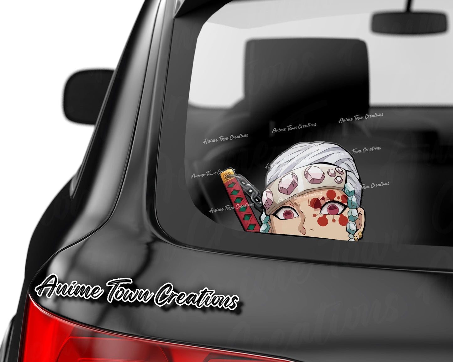 Anime Town Creations Sticker Demon Slayer Tengen Peeker 8" Accessories - Anime Demon Slayer Sticker