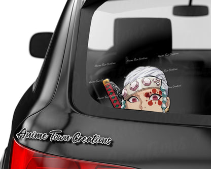 Anime Town Creations Sticker Demon Slayer Tengen Peeker 8" Accessories - Anime Demon Slayer Sticker