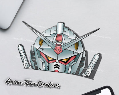 Anime Town Creations Sticker Gundam Peeker 5" Accessories - Anime Gundam Sticker