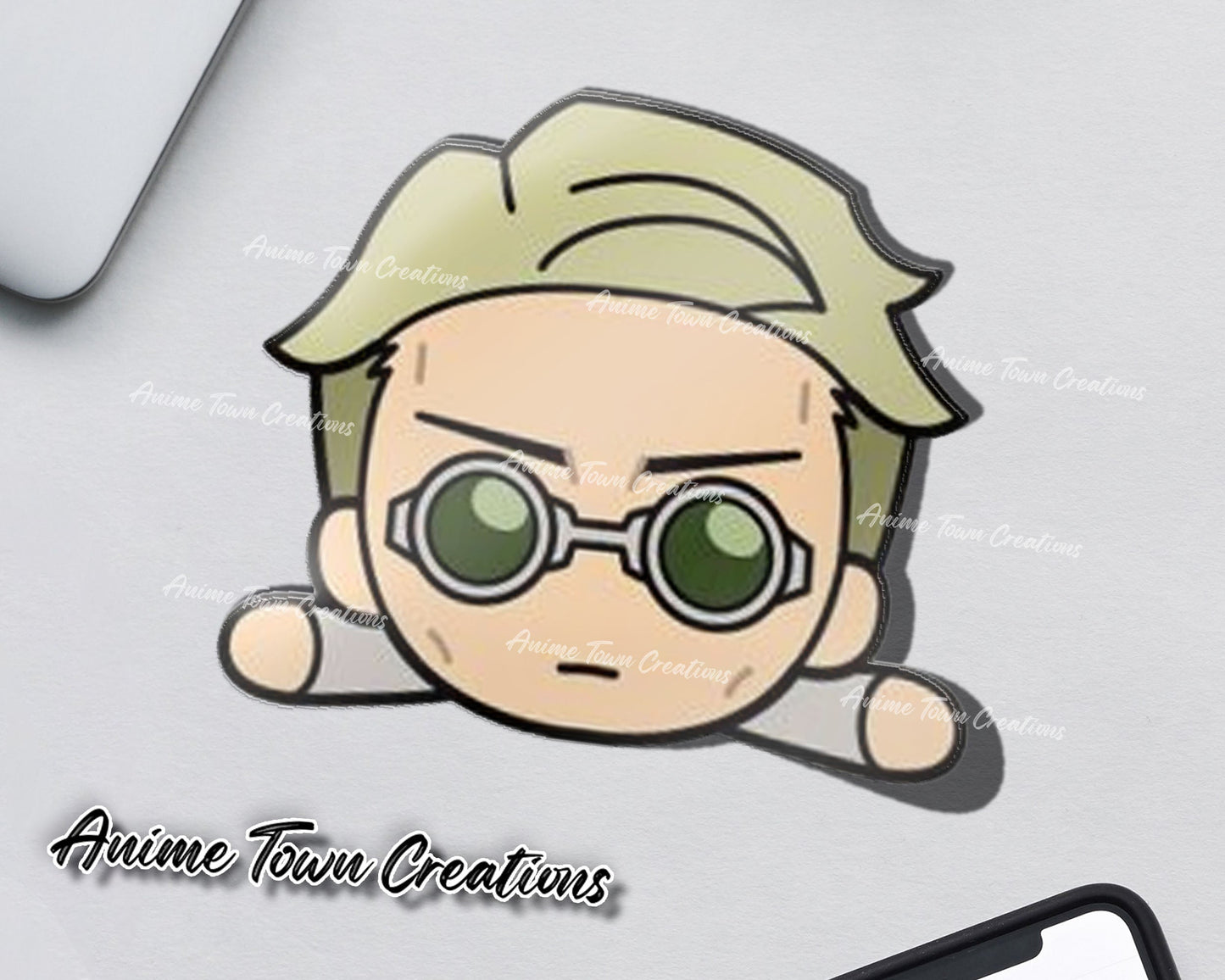 Anime Town Creations Sticker Jujutsu Kaisen Nanami Head 5" Accessories - Anime Jujutsu Kaisen Sticker