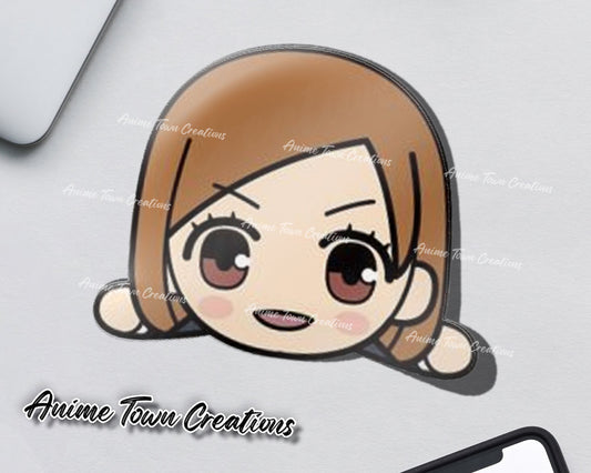 Anime Town Creations Sticker Jujutsu Kaisen Nobara Head 5" Accessories - Anime Jujutsu Kaisen Sticker