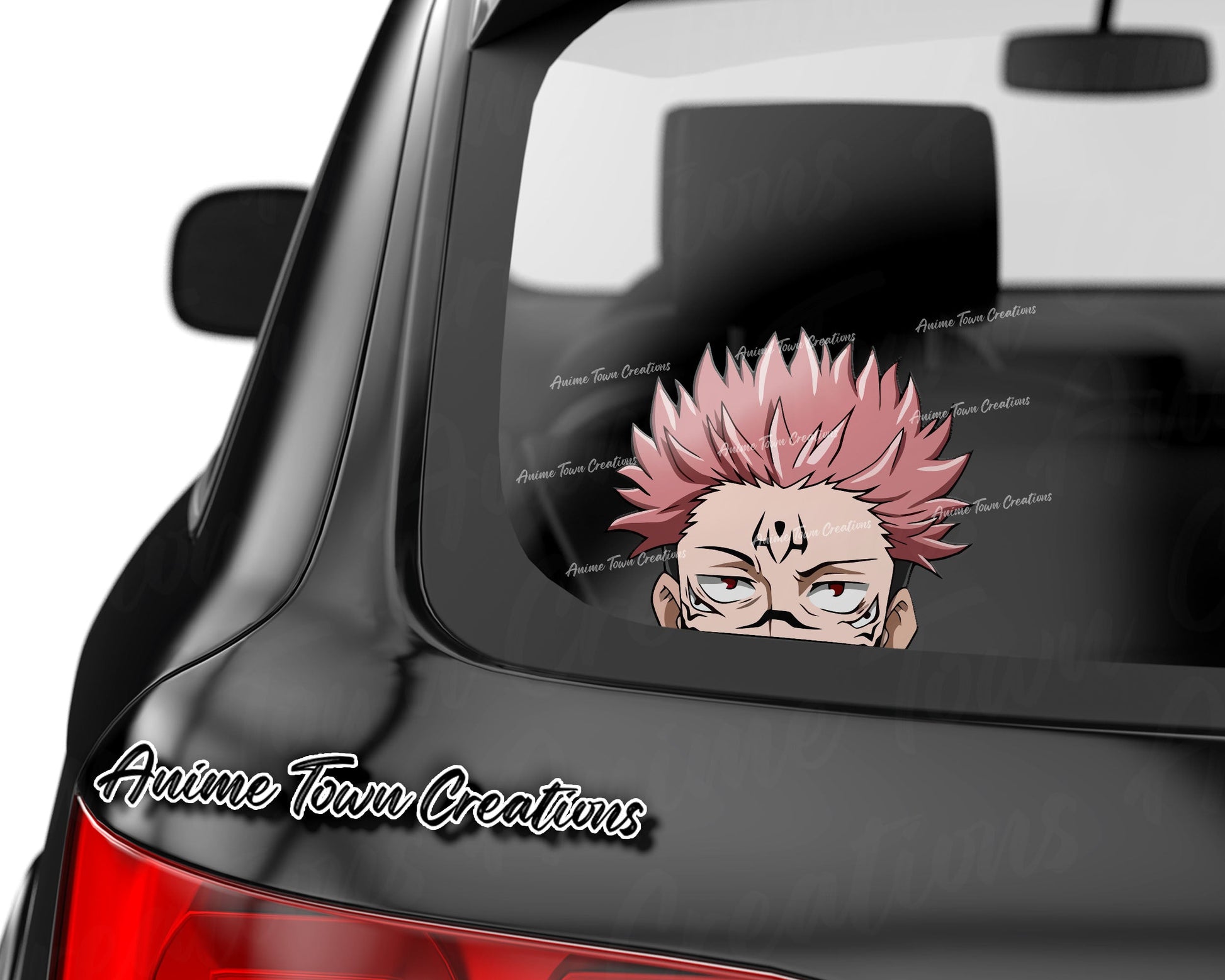 Anime Town Creations Sticker Jujutsu Kaisen Ryomen Sukuna Peeker 8" Accessories - Anime Jujutsu Kaisen Sticker