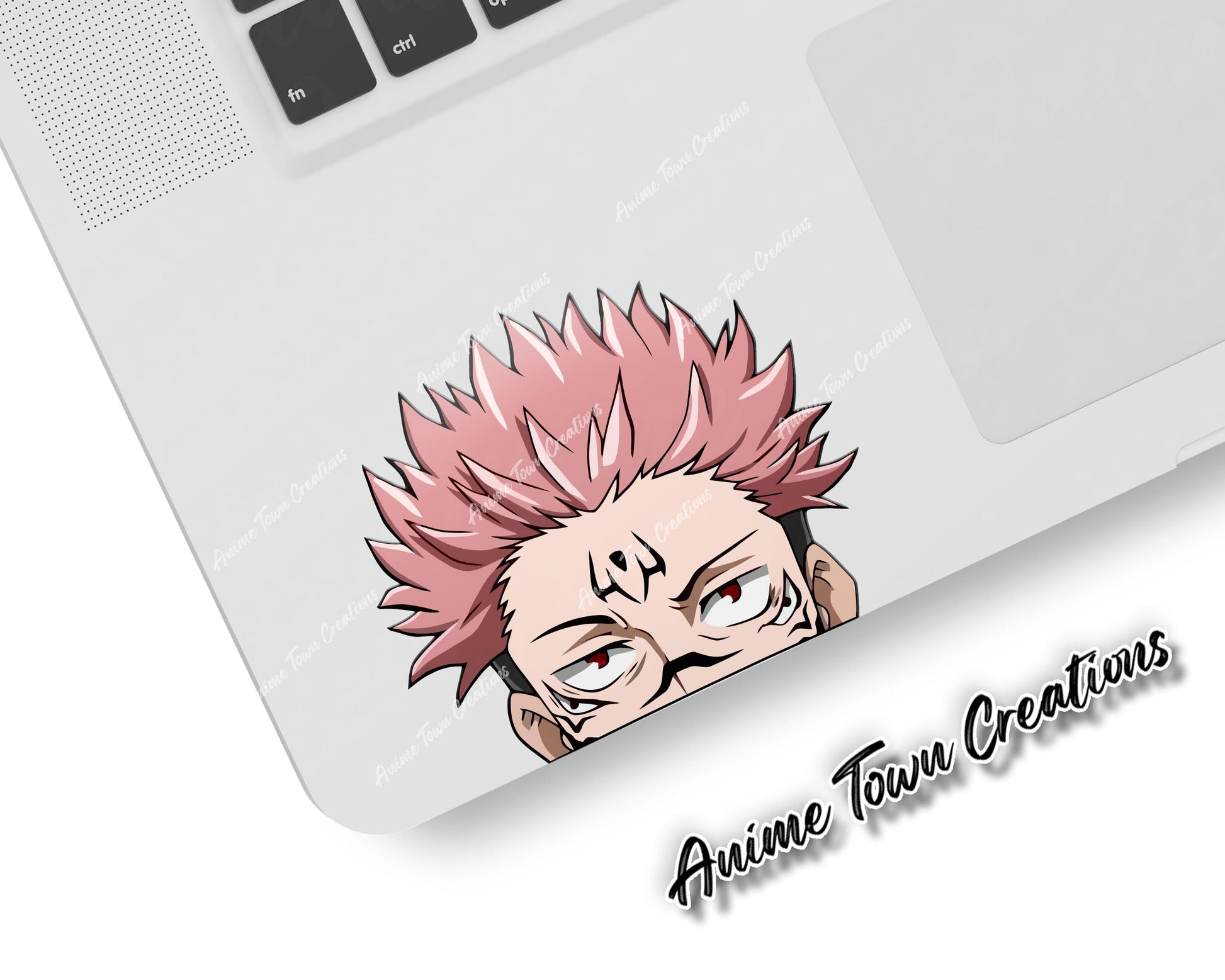 Anime Town Creations Sticker Jujutsu Kaisen Ryomen Sukuna Peeker 5" Accessories - Anime Jujutsu Kaisen Sticker