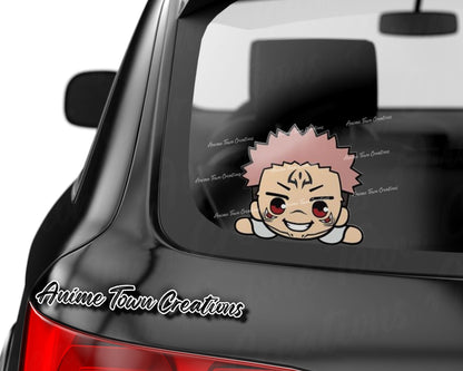 Anime Town Creations Sticker Jujutsu Kaisen Sukuna Head 8" Accessories - Anime Jujutsu Kaisen Sticker