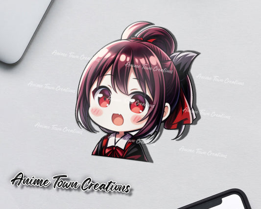 Anime Town Creations Sticker Love Is War Kaguya-Sama Chibi Peeker 5" Accessories - Anime Love Is War Sticker