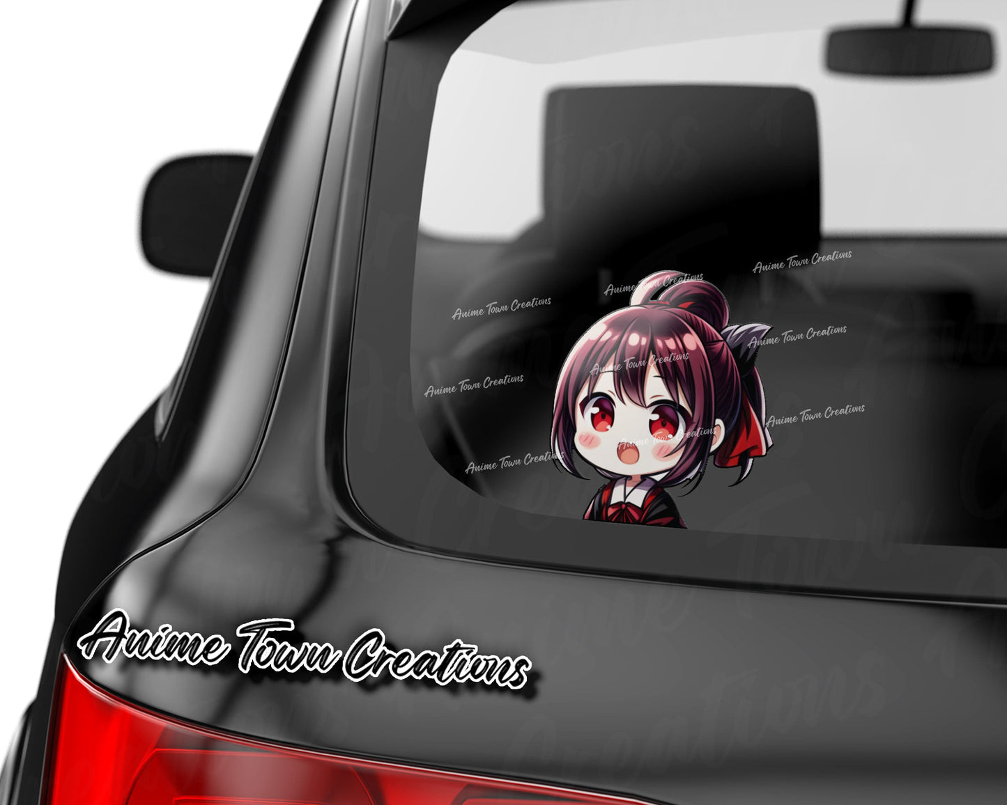 Anime Town Creations Sticker Love Is War Kaguya-Sama Chibi Peeker 8" Accessories - Anime Love Is War Sticker