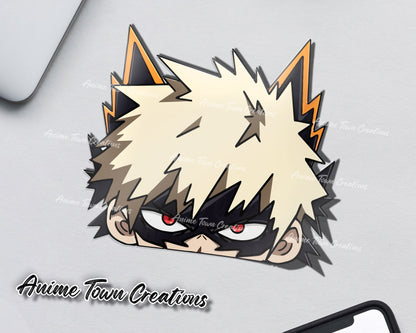 Anime Town Creations Sticker My Hero Academia Bakugo Peeker 5" Accessories - Anime My Hero Academia Sticker