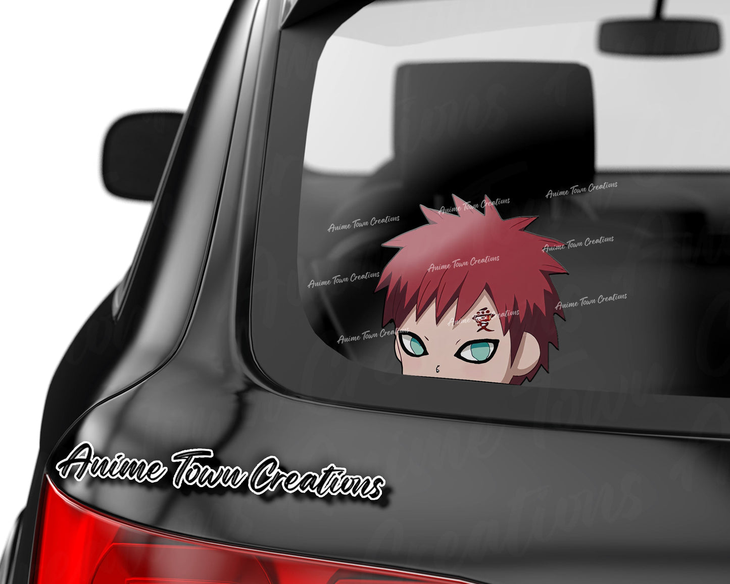 Anime Town Creations Sticker Naruto Gaara Peeker 8" Accessories - Anime Naruto Sticker