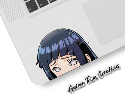 Anime Town Creations Sticker Naruto Hinata Peeker 5" Accessories - Anime Naruto Sticker