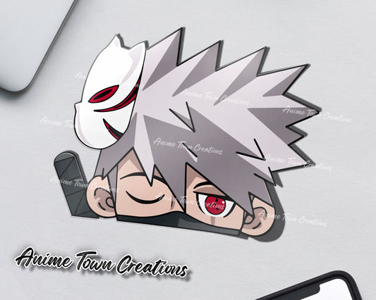 Anime Town Creations Sticker Naruto Kakashi Anbu Peeker 5" Accessories - Anime Naruto Sticker