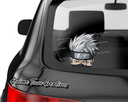 Anime Town Creations Sticker Naruto Kakashi Hatake Ninja Peeker 8" Accessories - Anime Naruto Sticker