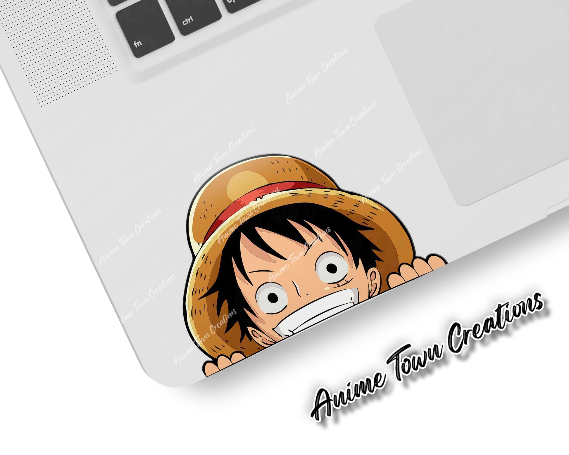 Anime Town Creations Sticker One Piece Luffy Peeker 5" Accessories - Anime One Piece Sticker