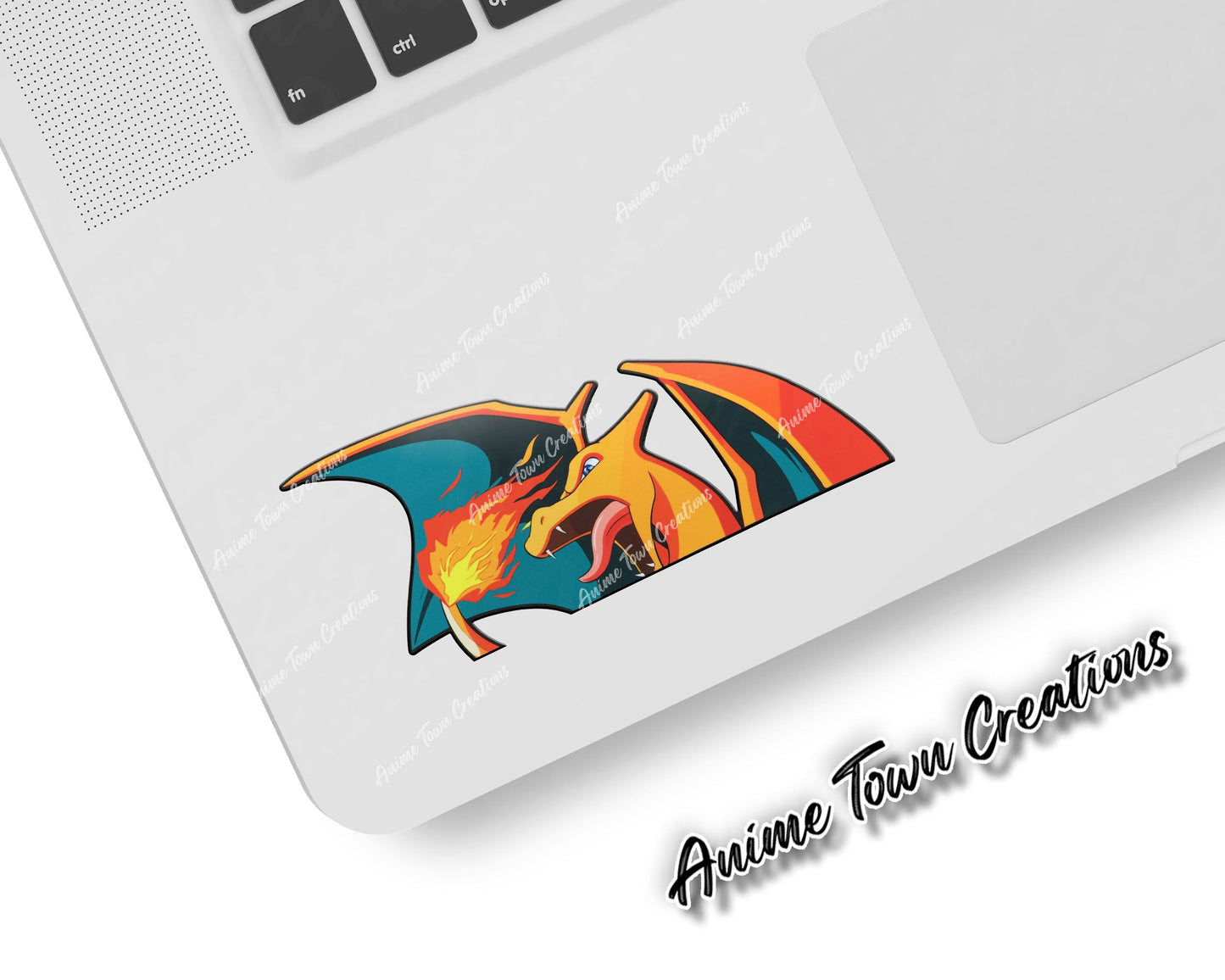 Anime Town Creations Sticker Pokemon Charizard Peeker 5" Accessories - Anime Pokemon Sticker