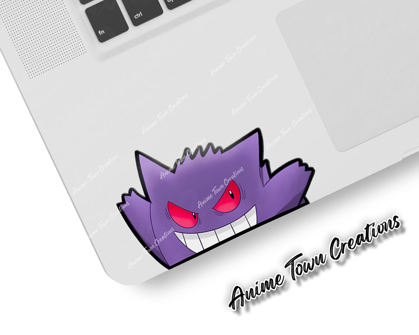 Anime Town Creations Sticker Pokemon Gengar Peeker 5" Accessories - Anime Pokemon Sticker