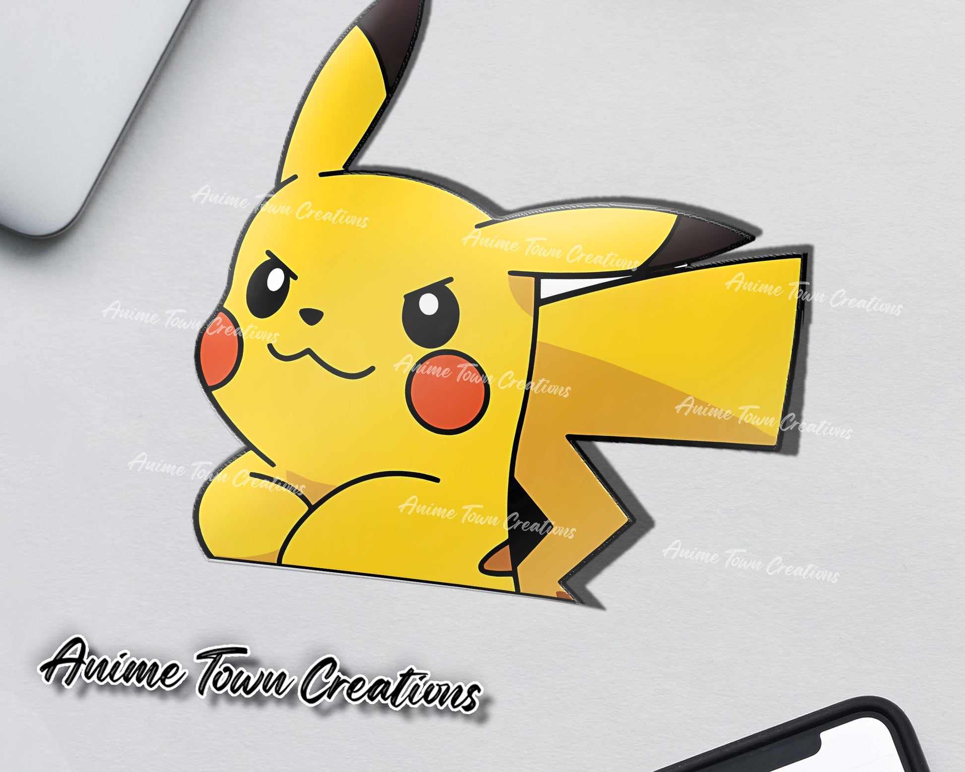 Pokemon Brave Pikachu Peeker Sticker