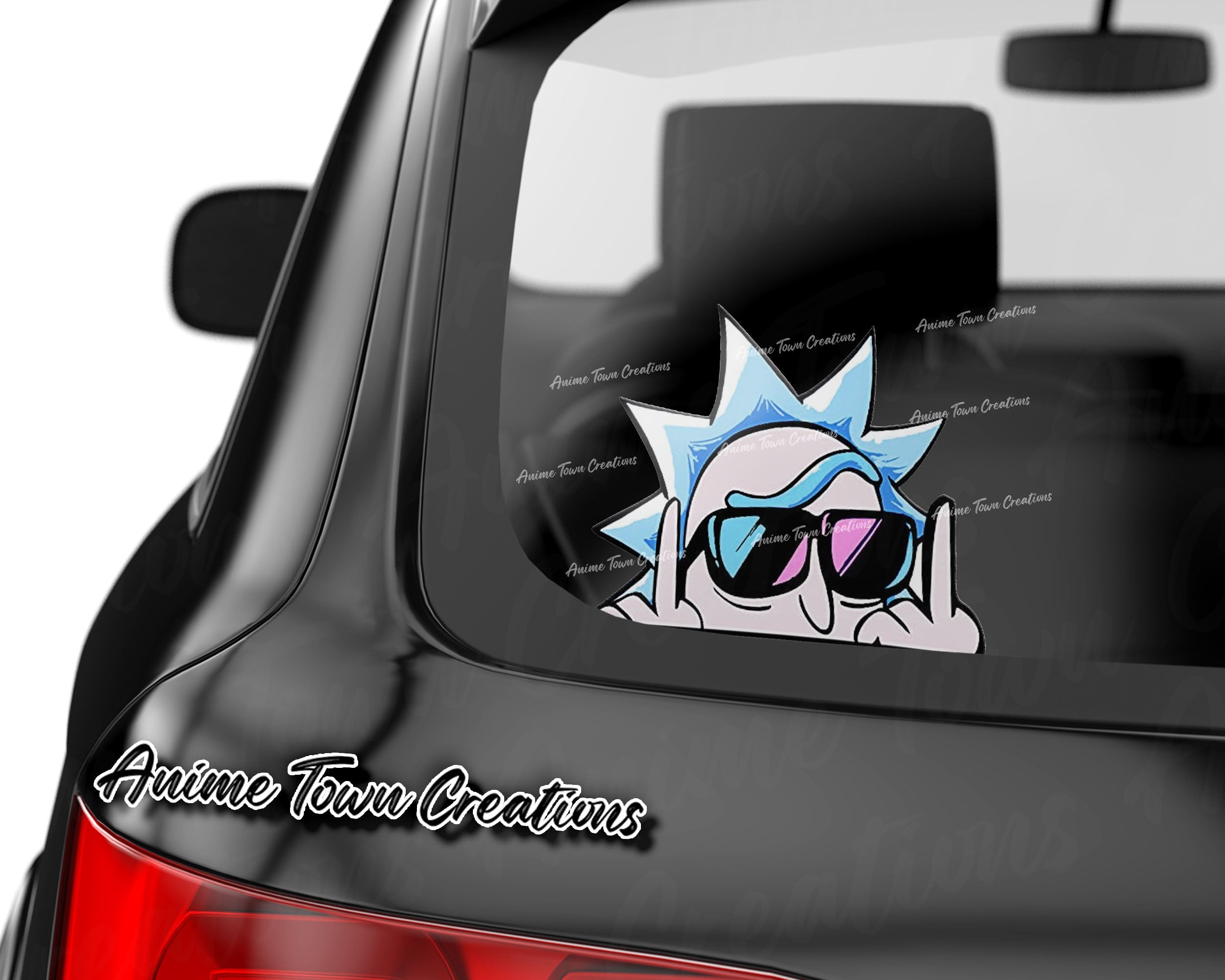 Rick And Morty Stoned Rick Sticker Sticker – Anime Town Creations