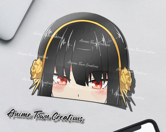 Anime Town Creations Sticker Spy X Family Yor Peeker 5" Accessories - Anime Spy x Family Sticker