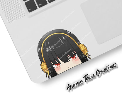 Anime Town Creations Sticker Spy X Family Yor Peeker 5" Accessories - Anime Spy x Family Sticker