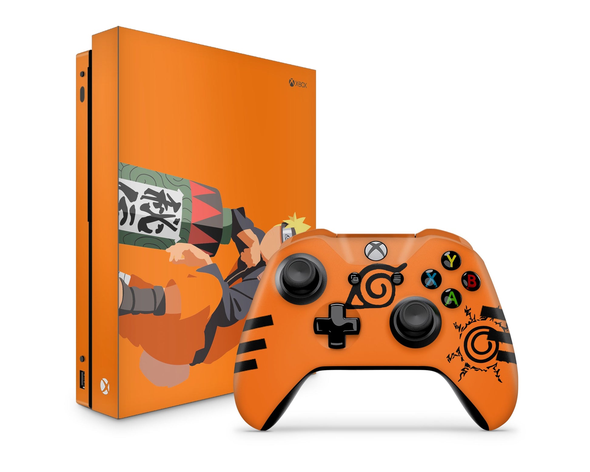 Anime Town Creations Xbox One Naruto Orange Minimalist Xbox One Skins - Anime Naruto Xbox One Skin